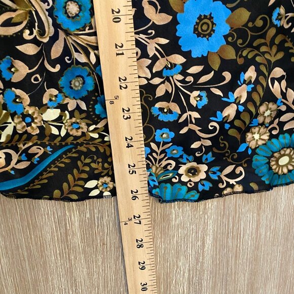 Self Esteem Top Juniors Babydoll Satin Tie Back Brown Sz L Forest Fairy 90's Y2K - Picture 8 of 8